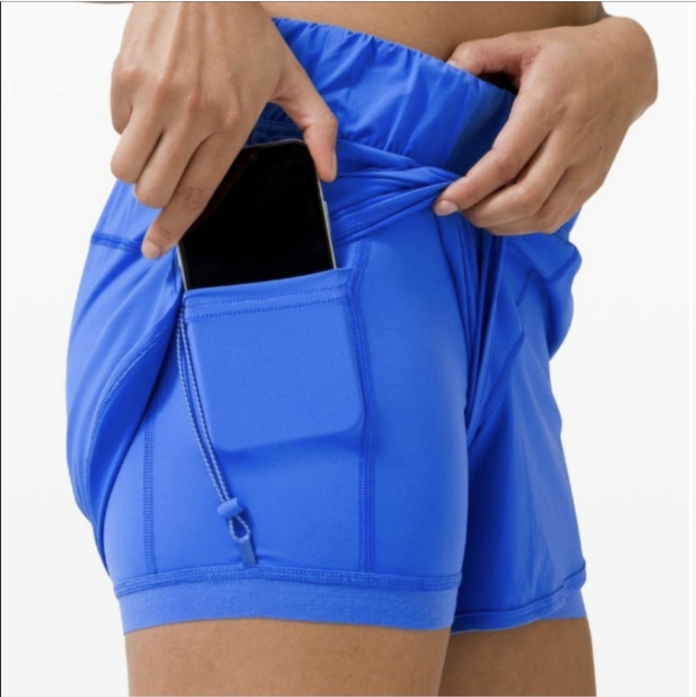 lululemon athletica Vibrant Blue Athletic Shorts - Picture 3 of 8